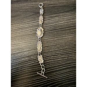 6/$25 Premier Designs Silver Tone Toggle Clasp Bracelet